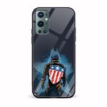 Captain America Printed Glass Back Phone Case