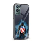 Captain America Printed Glass Back Phone Case - Image 2