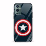 Captain America Printed Glass Back Phone Case