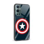 Captain America Printed Glass Back Phone Case - Image 2