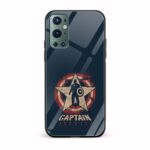 Captain America Printed Glass Back Phone Case