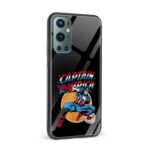 Captain America Printed Glass Back Phone Case - Image 2