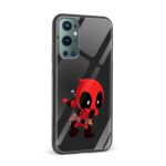 Deadpool Dab Printed Glass Back Phone Case - Image 2