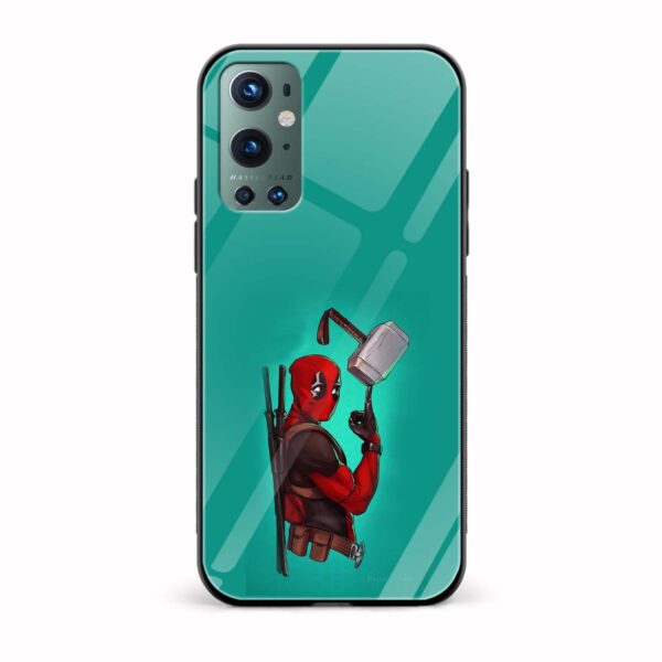 Deadpool Printed Glass Back Phone Case