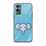 Minimal - Elephant Printed Glass Back Phone Case
