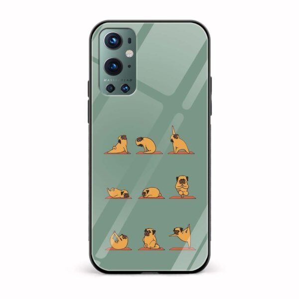Minimal - Pug Printed Glass Back Phone Case