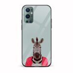 Minimal - Zebra Printed Glass Back Phone Case