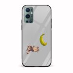Minimal - Monkey Printed Glass Back Phone Case