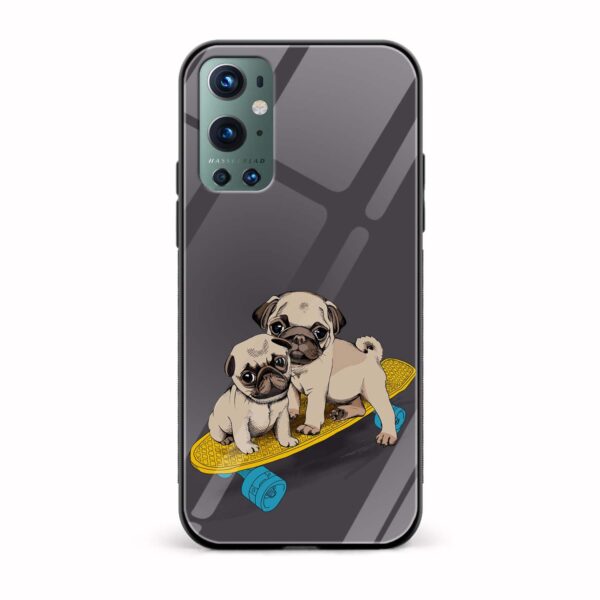 Minimal - Pug Printed Glass Back Phone Case