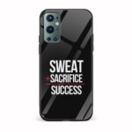 Sweat Plus Sacrifice Printed Glass Back Phone Case