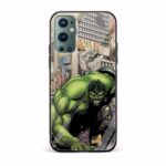 Hulk Printed Glass Back Phone Case