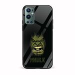 Hulk Printed Glass Back Phone Case