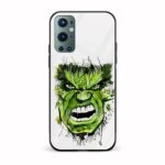 Hulk Printed Glass Back Phone Case