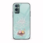 Love Printed Glass Back Phone Case