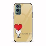 Love Printed Glass Back Phone Case