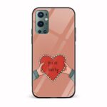 Love Printed Glass Back Phone Case