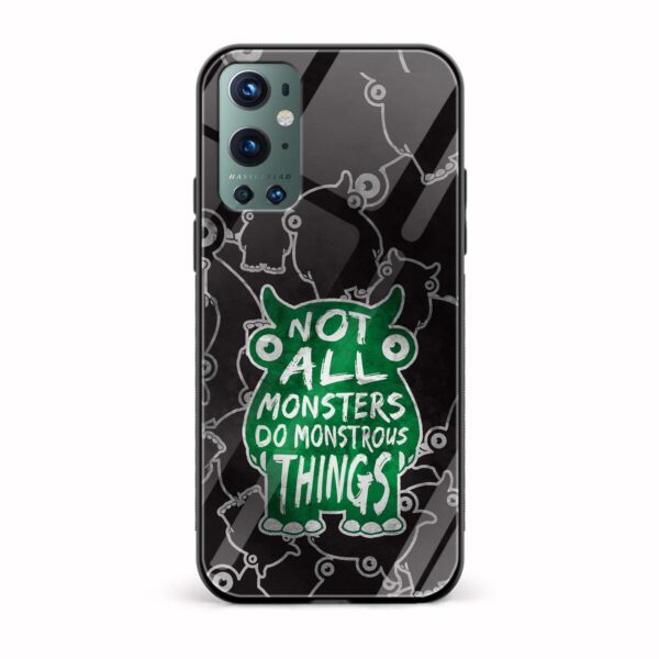 Typography Printed Glass Back Phone Case