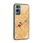 Shinchan Printed Glass Back Phone Case - Image 2
