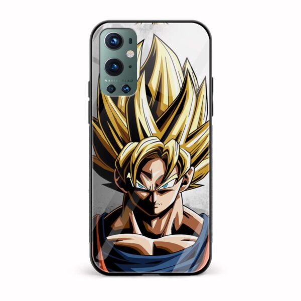 Goku Printed Glass Back Phone Case