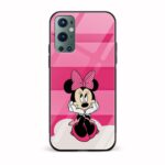 Minnie Mouse Printed Glass Back Phone Case