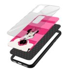 Minnie Mouse Printed Glass Back Phone Case - Image 3
