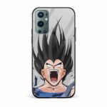 Goku Printed Glass Back Phone Case