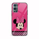 Minnie Mouse Printed Glass Back Phone Case