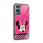 Minnie Mouse Printed Glass Back Phone Case - Image 2