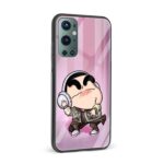 Shinchan Printed Glass Back Phone Case - Image 2