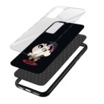 Shinchan Printed Glass Back Phone Case - Image 3