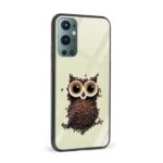 Coffee With Owl Printed Glass Back Phone Case - Image 2