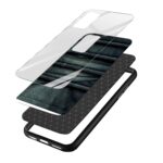 Denim Printed Glass Back Phone Case - Image 3