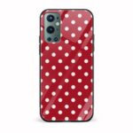 Feminine - Polka Dot Printed Glass Back Phone Case