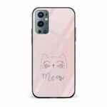 Feminine - Cat Printed Glass Back Phone Case