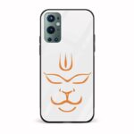 Lord Hanuman Printed Glass Back Phone Case
