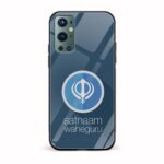 Satnam Waheguru Printed Glass Back Phone Case