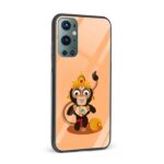 Lord Hanuman Printed Glass Back Phone Case - Image 2