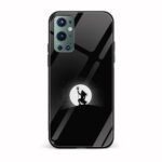 Black and White Lord Shiva Printed Glass Back Phone Case