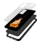 Lord Hanuman Printed Glass Back Phone Case - Image 3