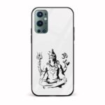 Lord Shiva Printed Glass Back Phone Case