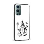 Lord Shiva Printed Glass Back Phone Case - Image 2