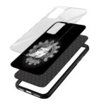 Lord Hanuman Printed Glass Back Phone Case - Image 3