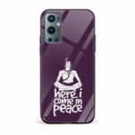 Lord Shiva Be In Peace Printed Glass Back Phone Case