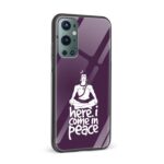 Lord Shiva Be In Peace Printed Glass Back Phone Case - Image 2