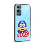 Minion - Captain America Printed Glass Back Phone Case - Image 2