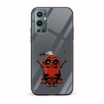 Minion - Deadpool Printed Glass Back Phone Case