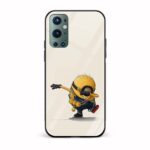 Minion - Dab Printed Glass Back Phone Case