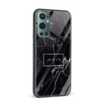 Black and White Printed Glass Back Phone Case - Image 2