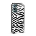 Black and White Printed Glass Back Phone Case - Image 2