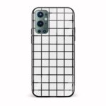 Black and White Printed Glass Back Phone Case